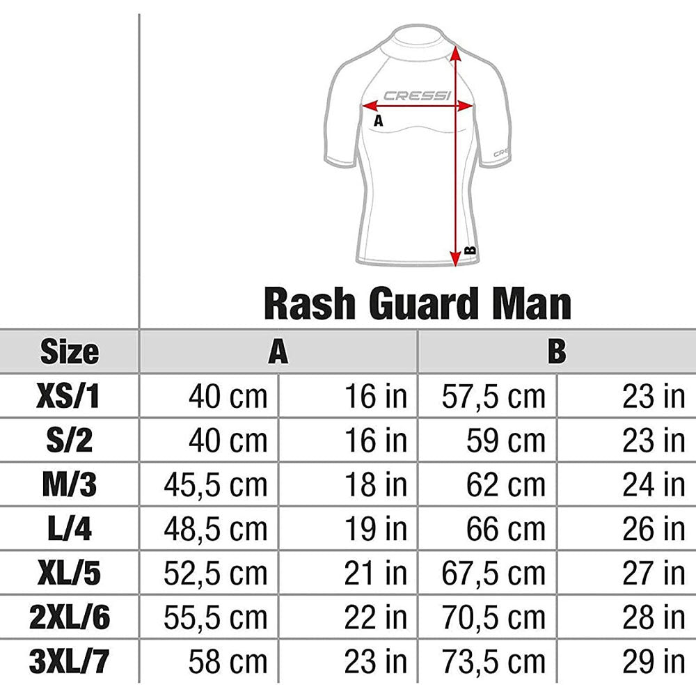 T-shirt rush guard black/orange