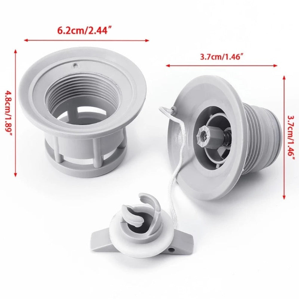 Βαλβίδα φουσκωτού με κουμπί Φ66 H54mm